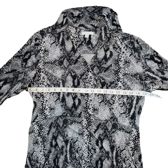 NEW YORK & COMPANY Stretch Snake Print Collared Dress Size XL - Picture 5 of 9